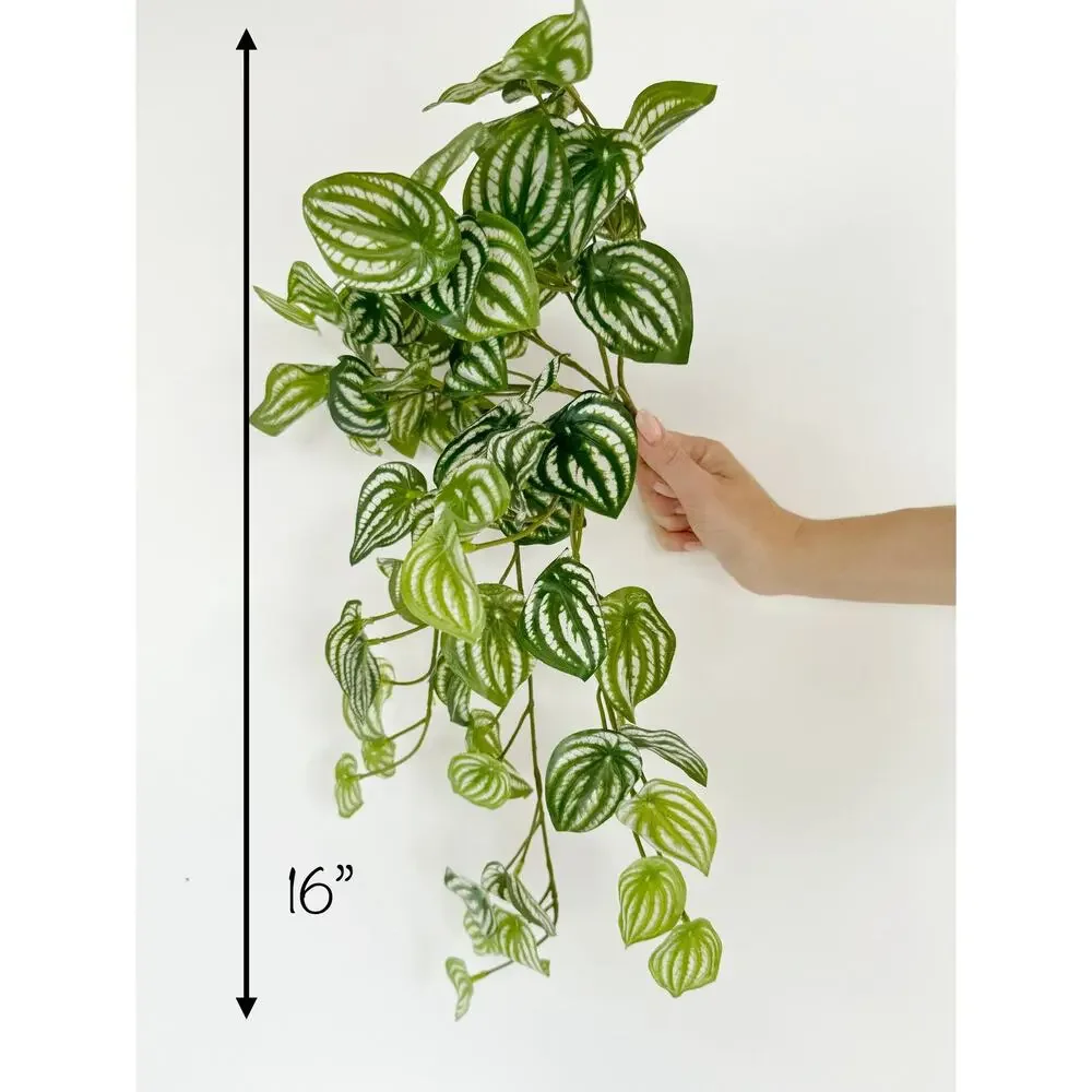 Faux Watermelon Hanging Bush 16" - High Quality Artificial Hanging Plant - Picture 4 of 4